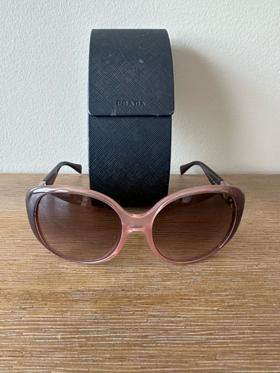 Prada Accessories - ✨ PRADA Oversized Minimalist Sunglasses • Deep Burgundy Wine • SPR 15O